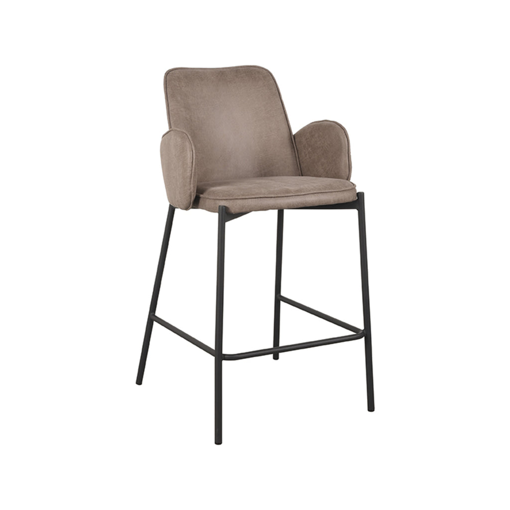 Barkruk Joni - Taupe Microfiber