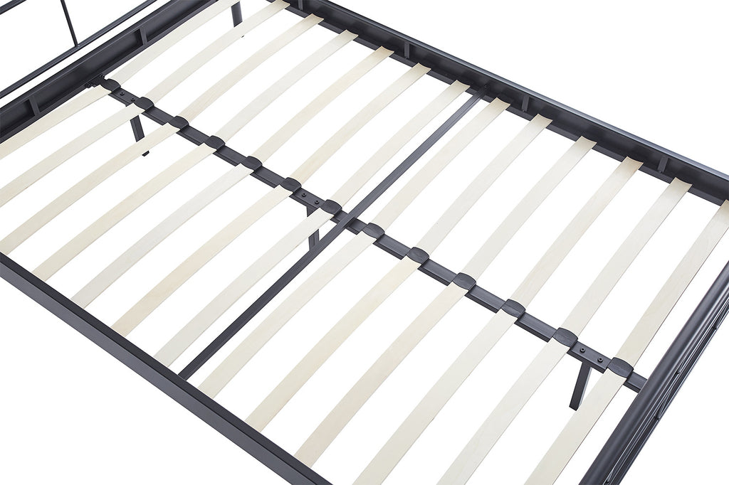 Bedframe Davy 140x200 Metaal Donkergrijs