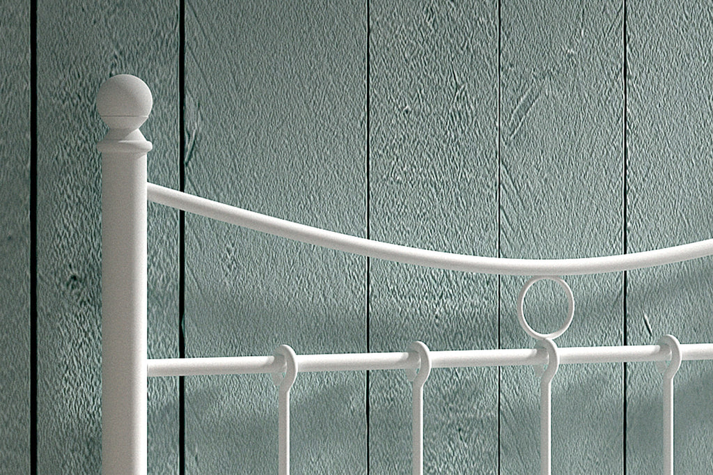 Bedframe Sacha 90x200 met lattenbodem Wit