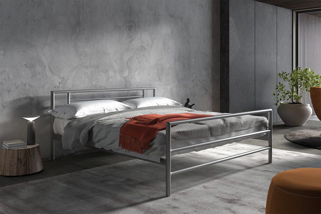 Bedframe Sandro 160x200 met lattenbodem Grijs