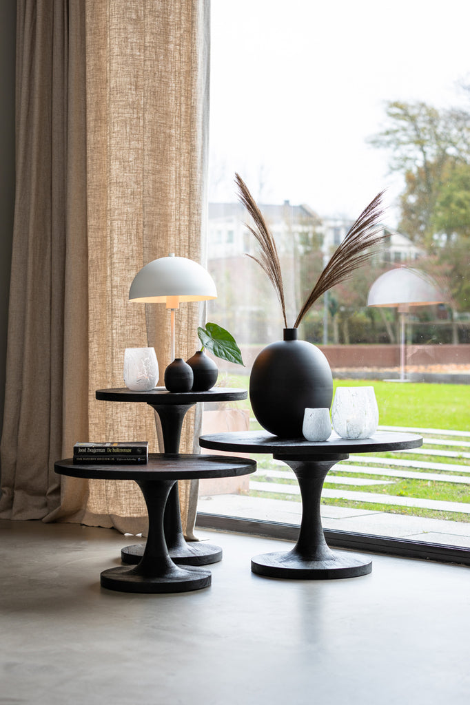 Bijzettafel Bicaba - Zwart 50cm