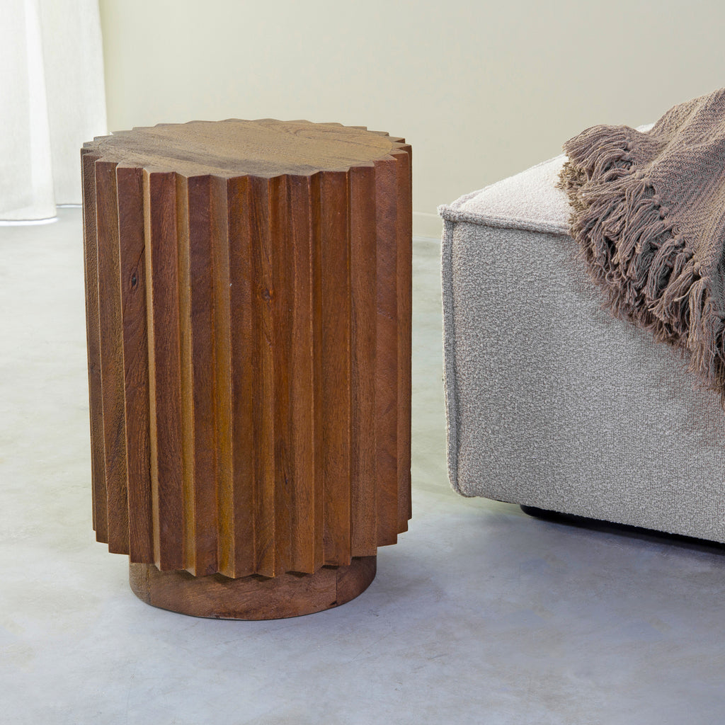 Bijzettafel Novan - Espresso - Mangohout