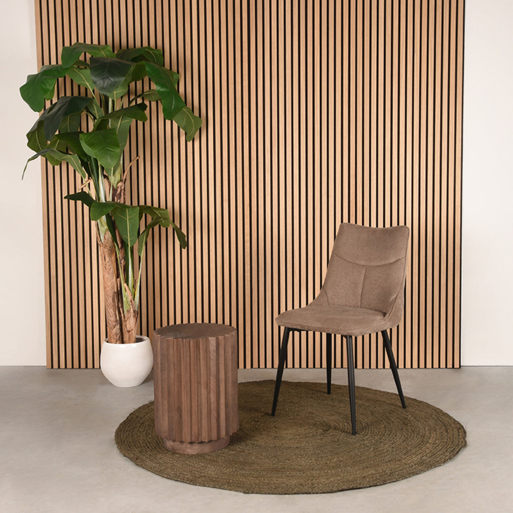 Bijzettafel Novan - Espresso - Mangohout