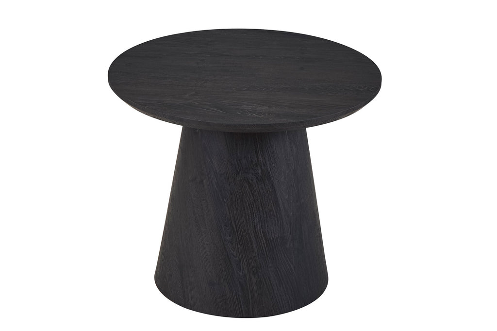 Ronde bijzetttafel Miklos 60 cm in Donkerbruin