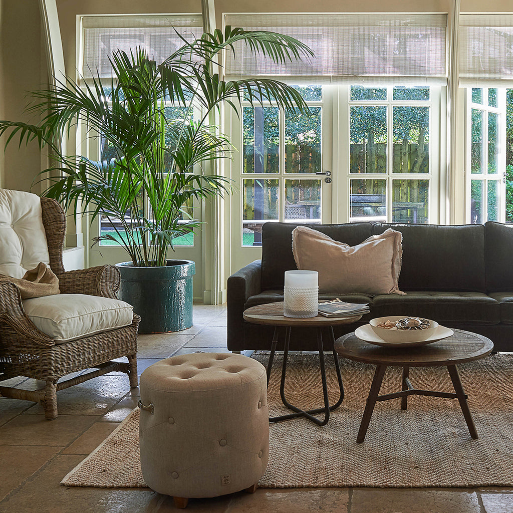 Bowery poef linnen Flax