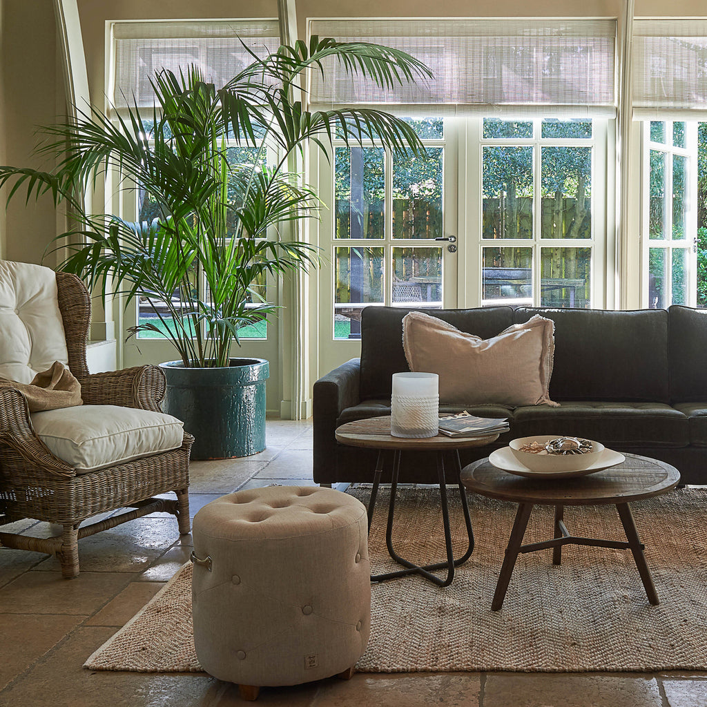 Bowery poef linnen Flax