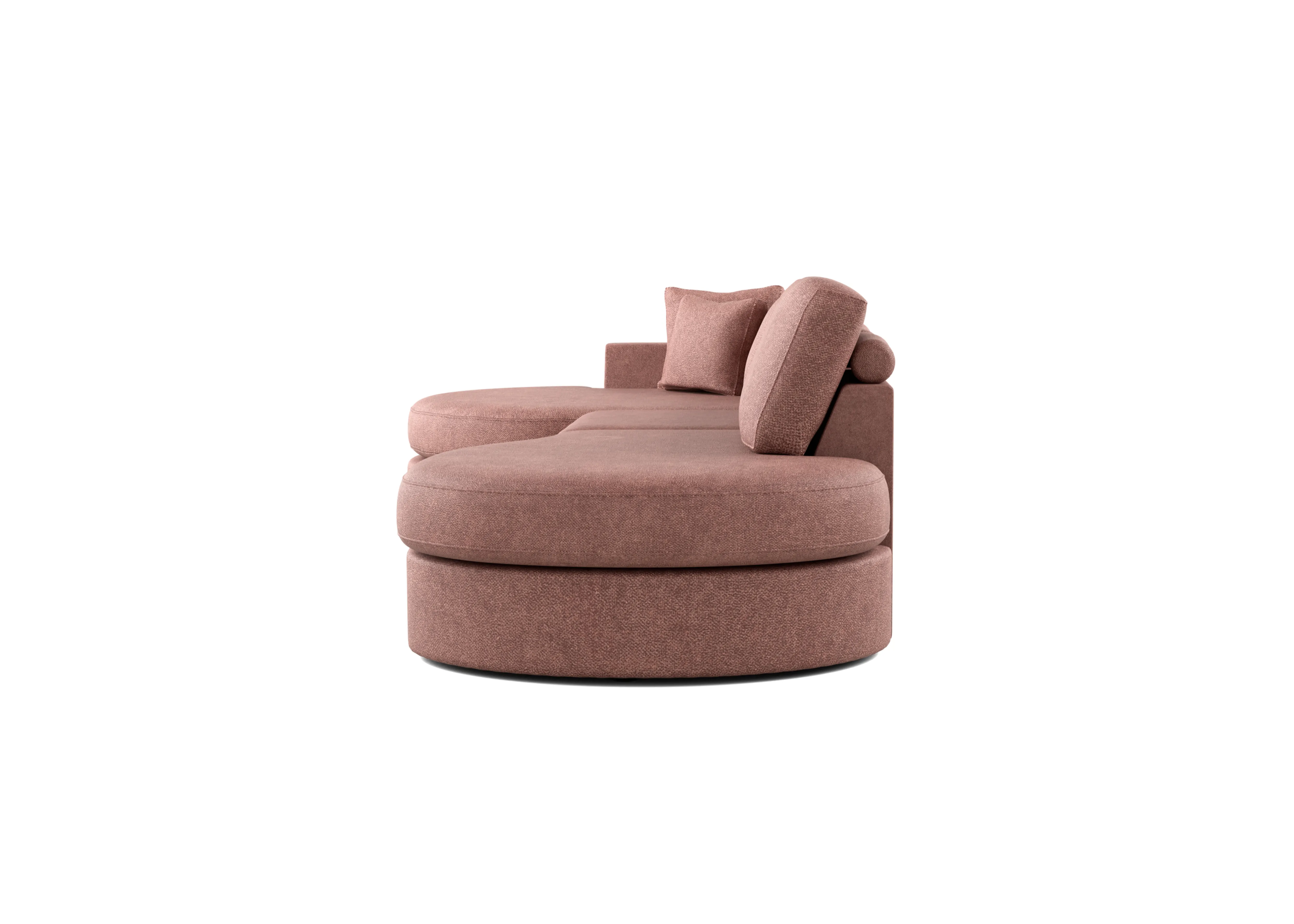 Brielle Cloud Oud roze 3-zits bank met lounge