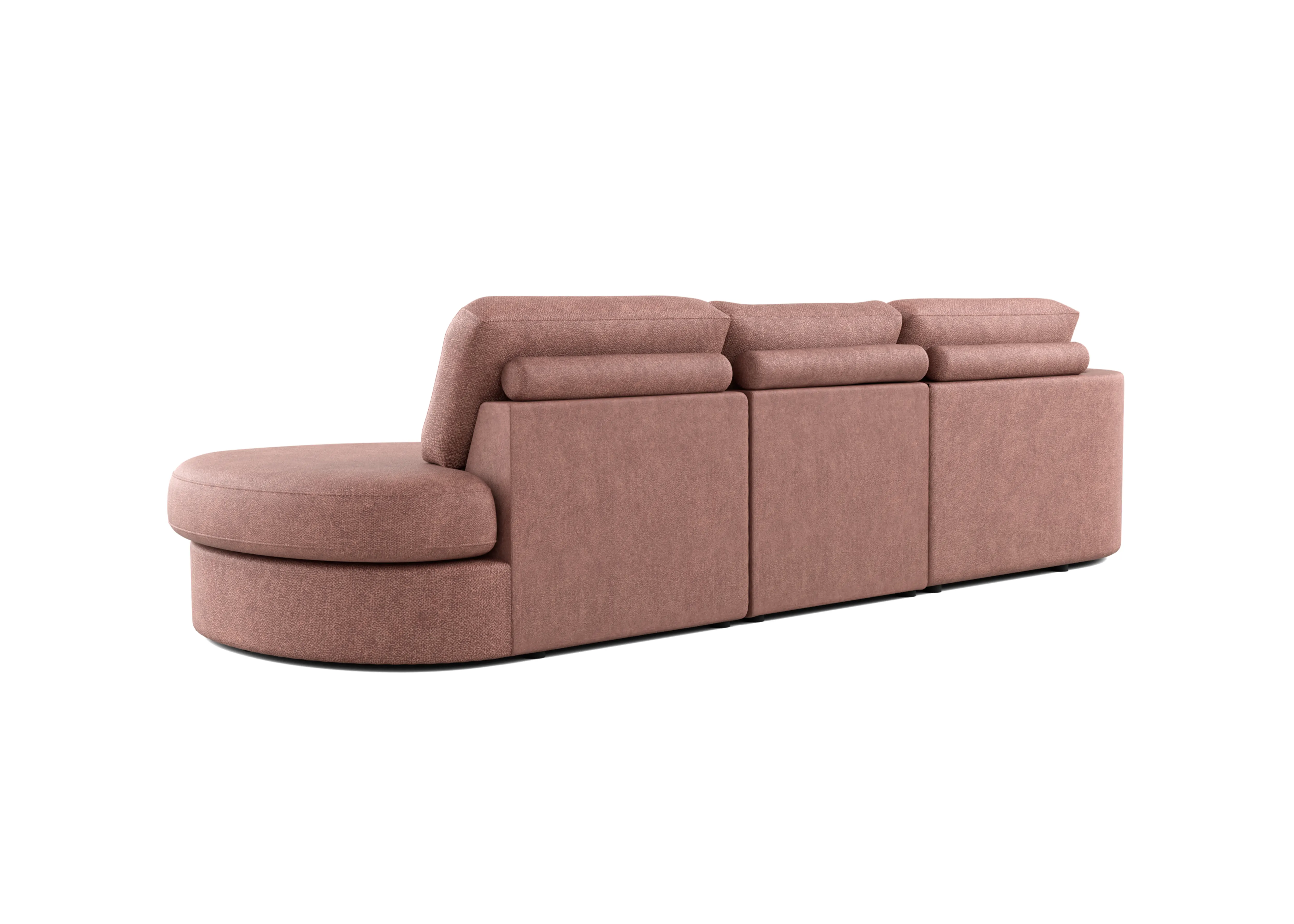 Brielle Cloud Oud roze 3-zits bank met lounge