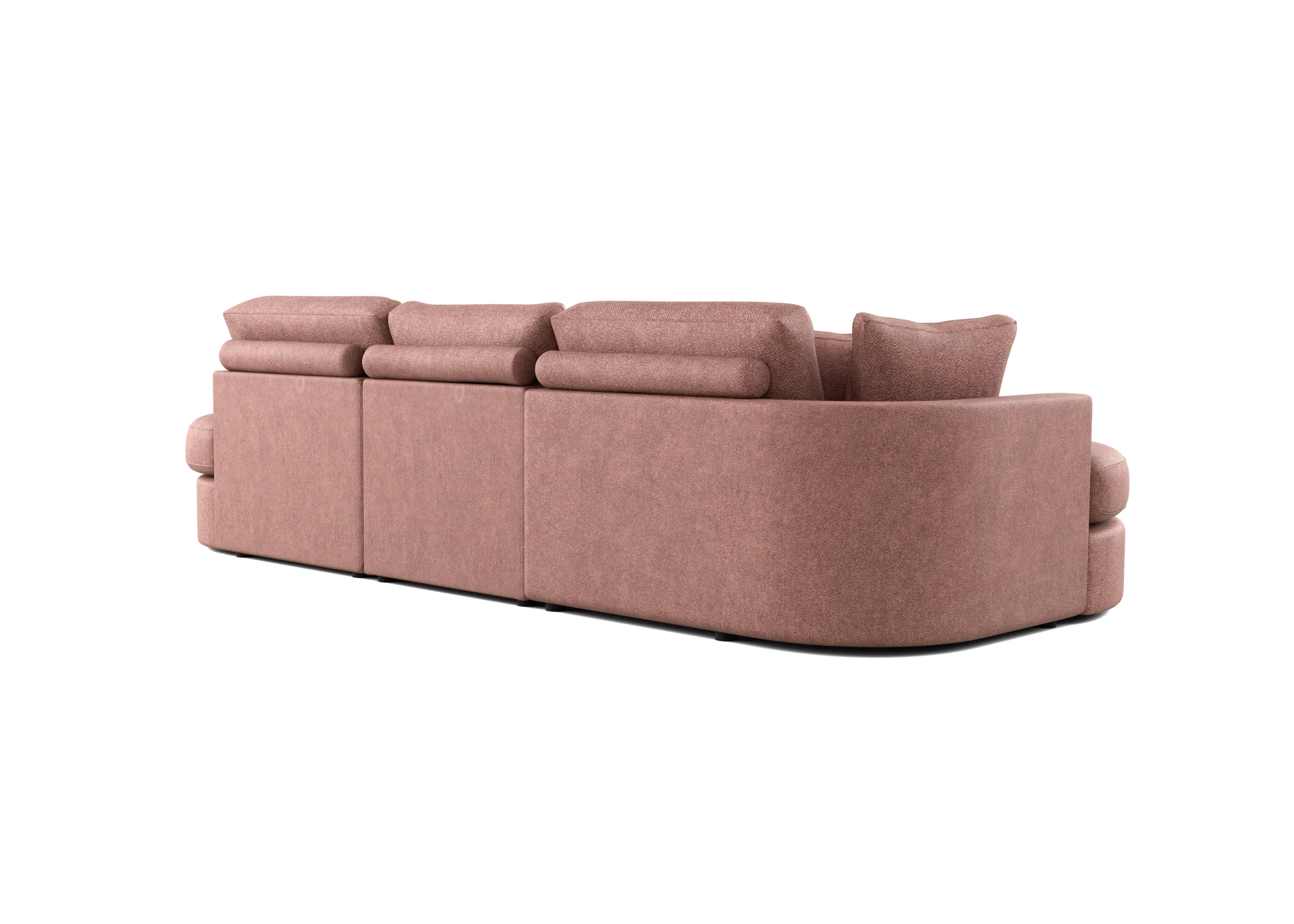 Brielle Cloud Oud roze 3-zits bank met lounge