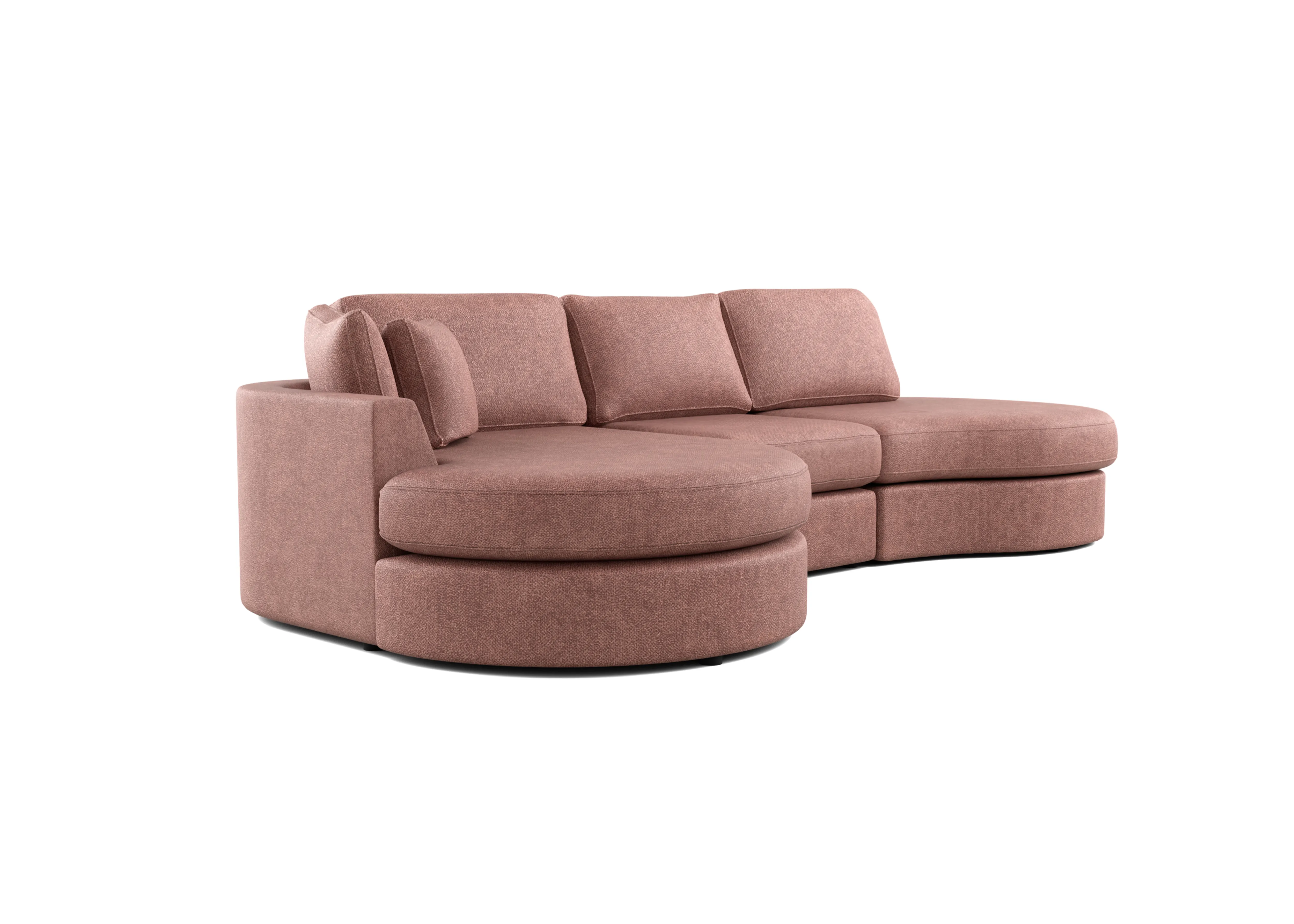 Brielle Cloud Oud roze 3-zits bank met lounge