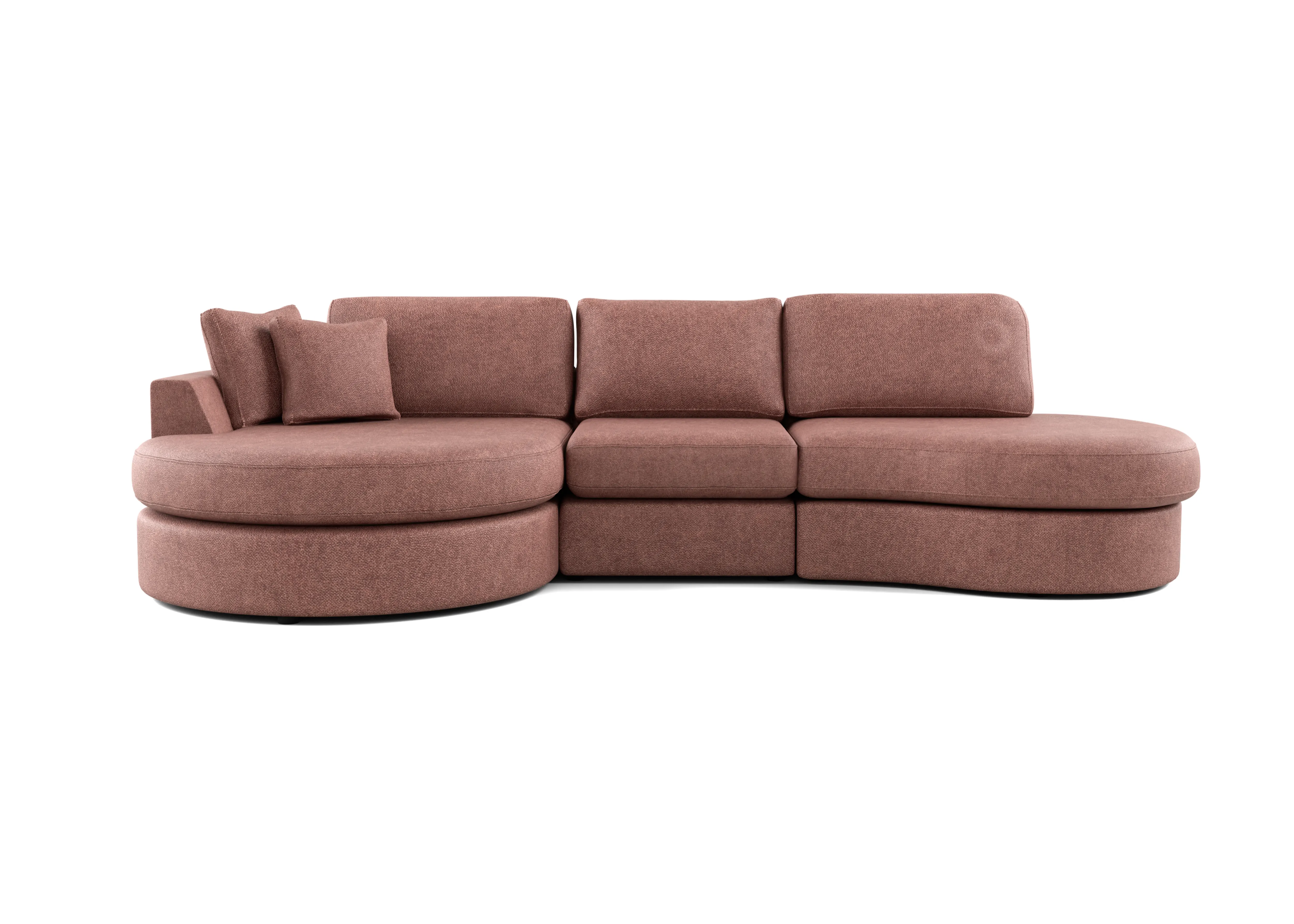 Brielle Cloud Oud roze 3-zits bank met lounge