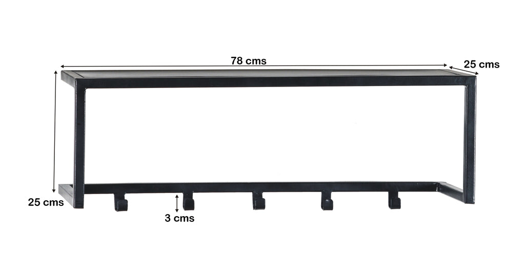 Brix Abby Black wandkapstok