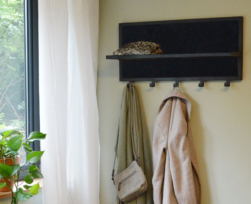 Brix Caro Black wandkapstok