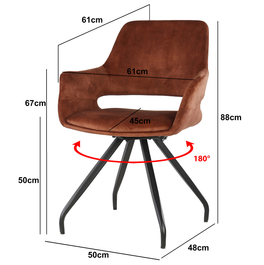 Capp Rust Velvet (set van 2)