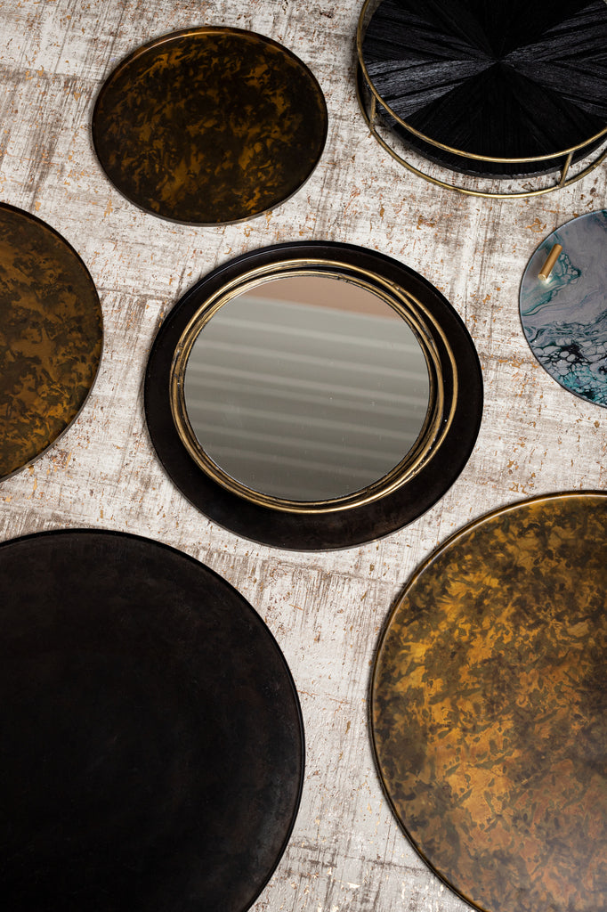 Cars Brass antique iron tray round S