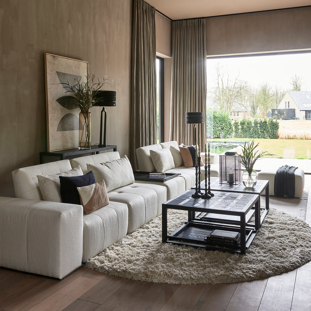 Cecil ronde vloerkleed Cream 200cm