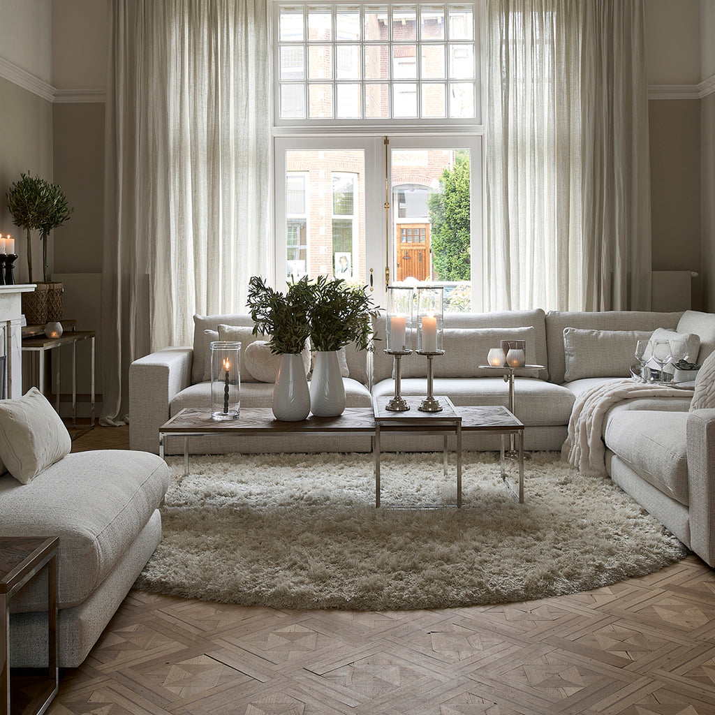 Cecil ronde vloerkleed Cream 200cm