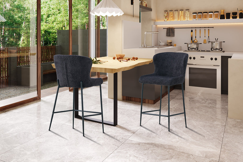 Lisa Bouclé Donkergrijs