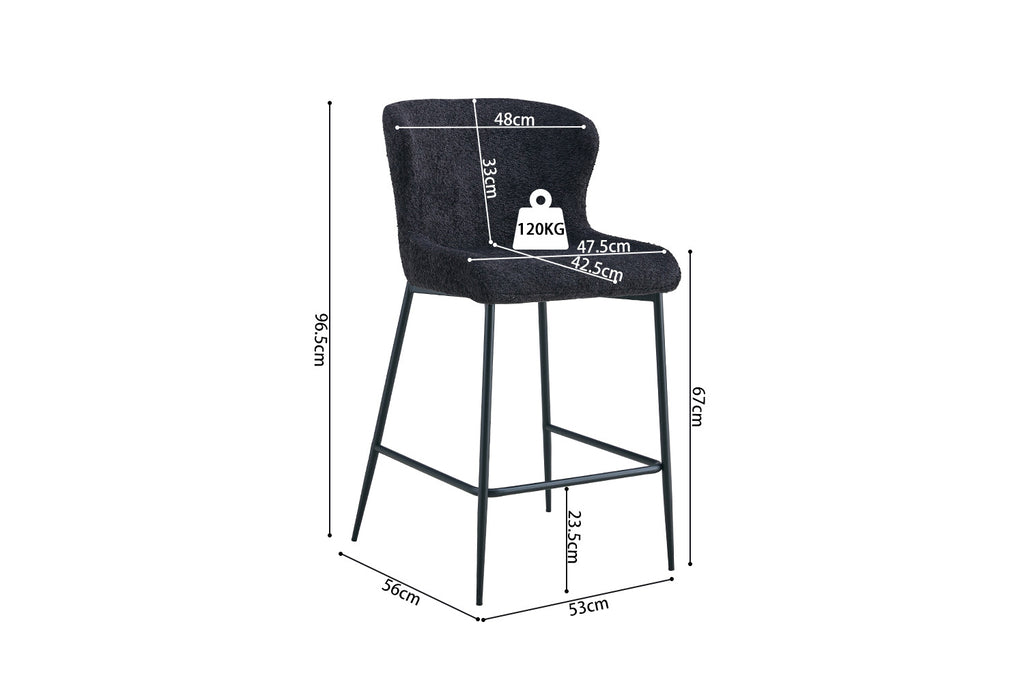 Lisa Bouclé Donkergrijs