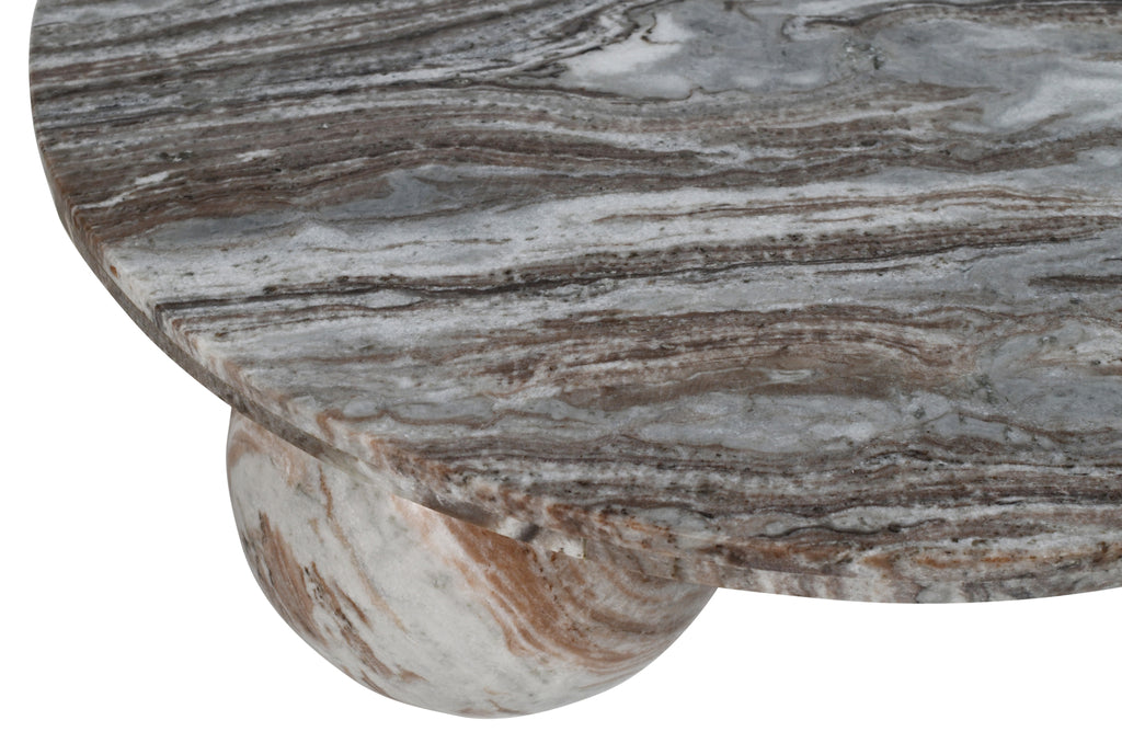 Diro Beige Marble 3 ball coffeetable round