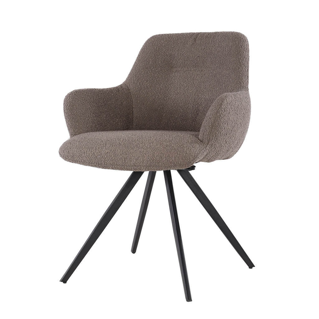 Doreen Boucle Brown (set van 2)