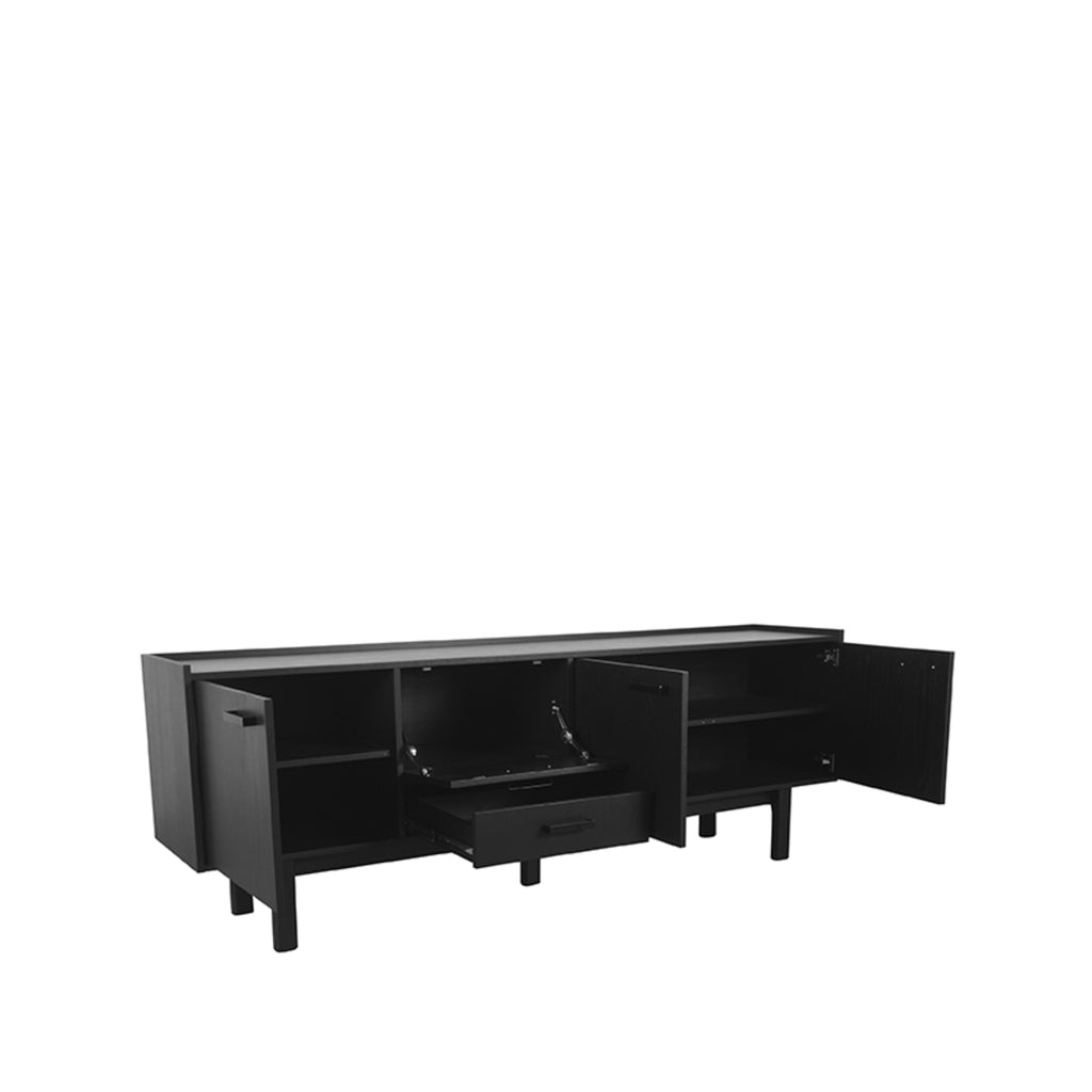 Dressoir Cali - Zwart - Eiken