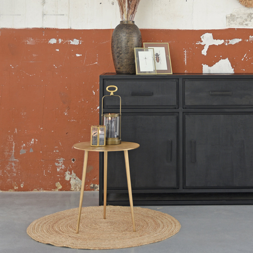 Dressoir Chili - Zwart - Mangohout