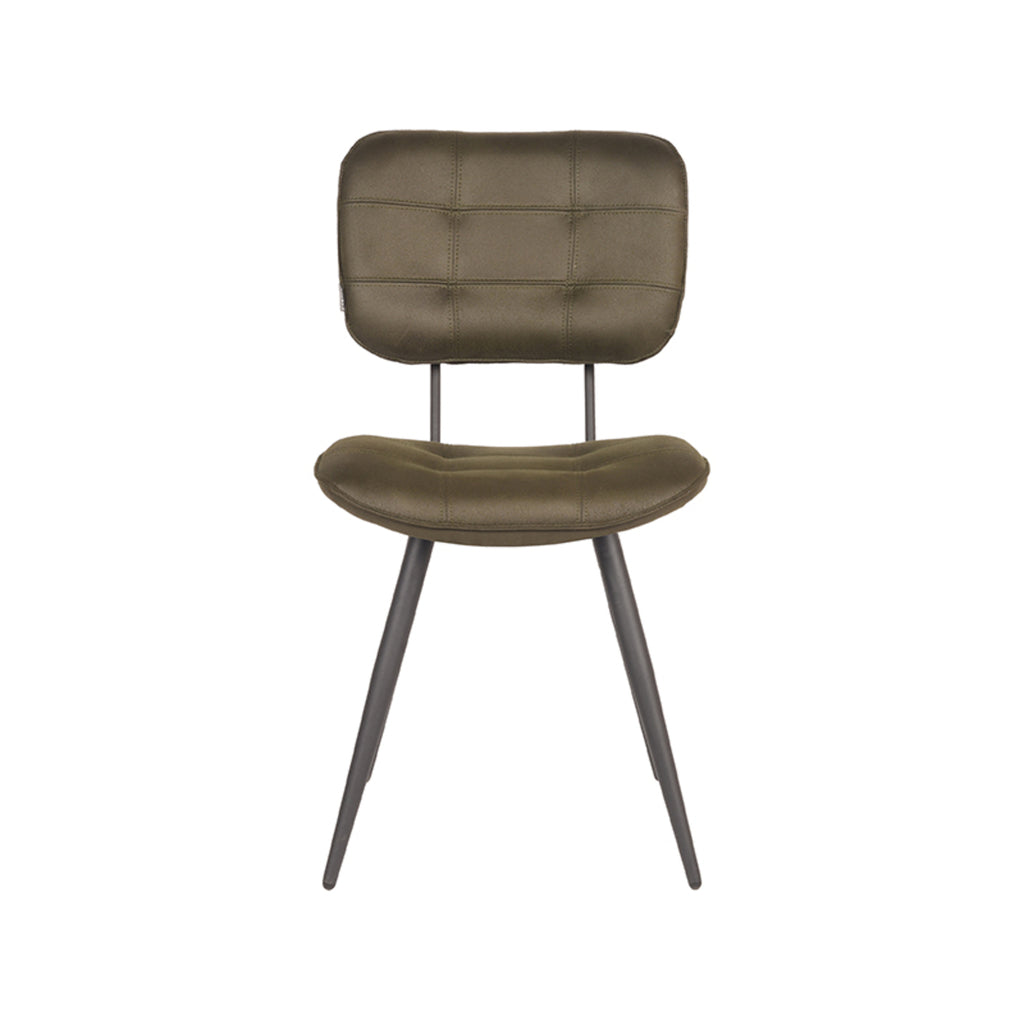 Eetkamerstoel Gus - Army green - Microfiber
