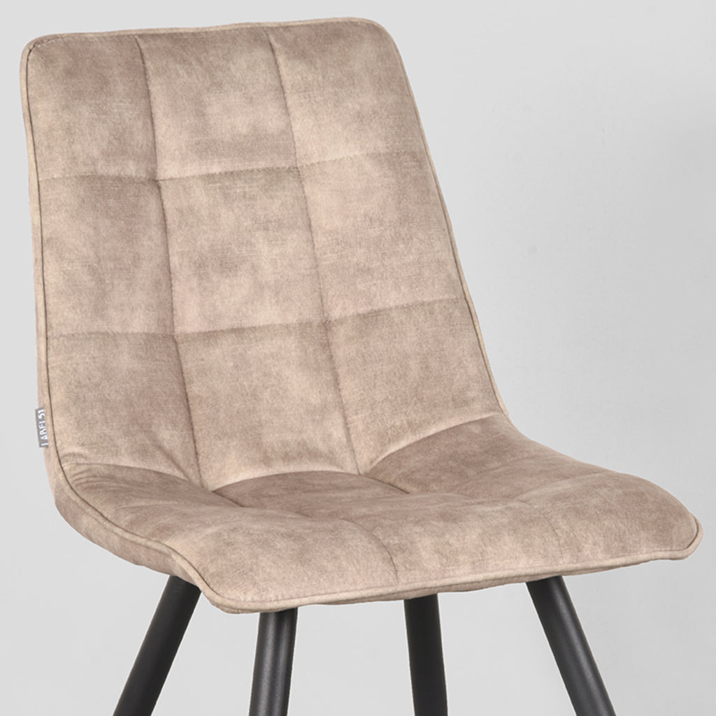 Eetkamerstoel Jelt - Zand - Velours