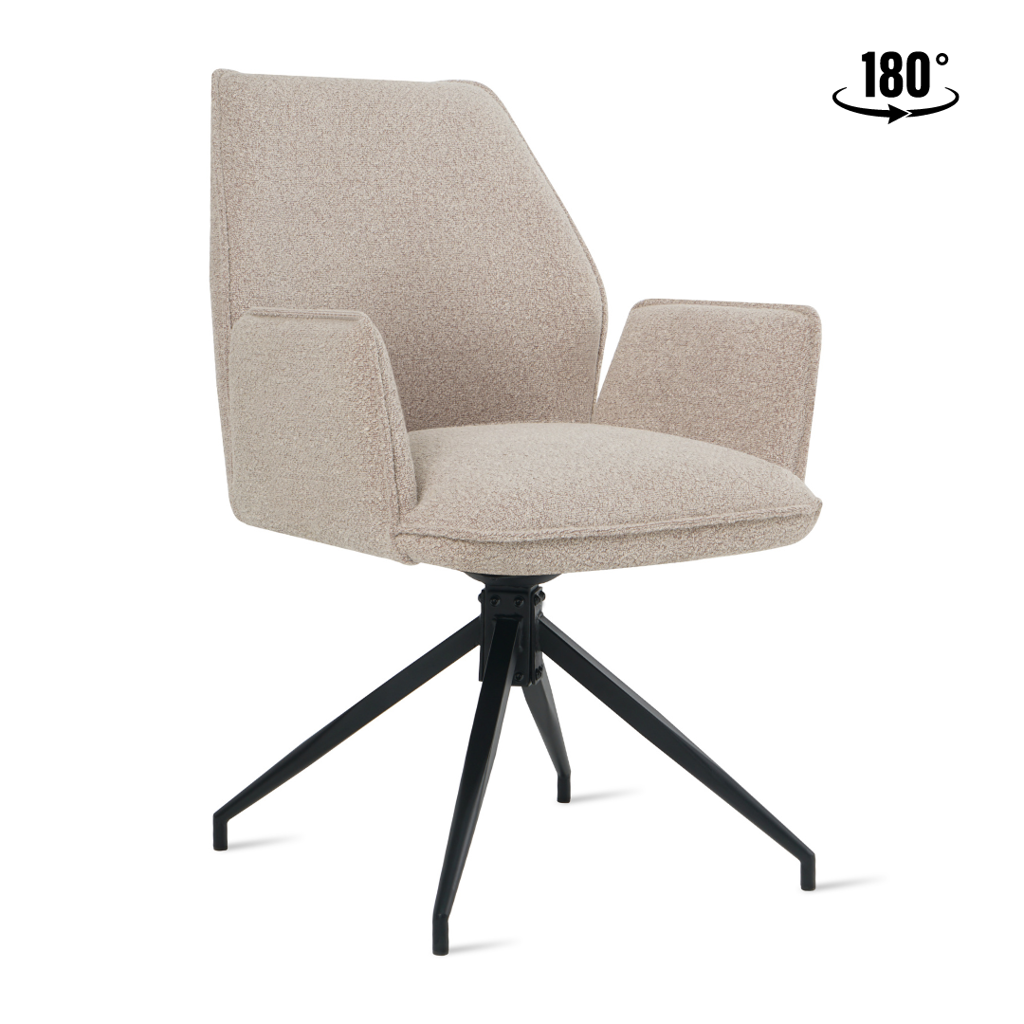 Eetkamerstoel Jill Bouclé Taupe