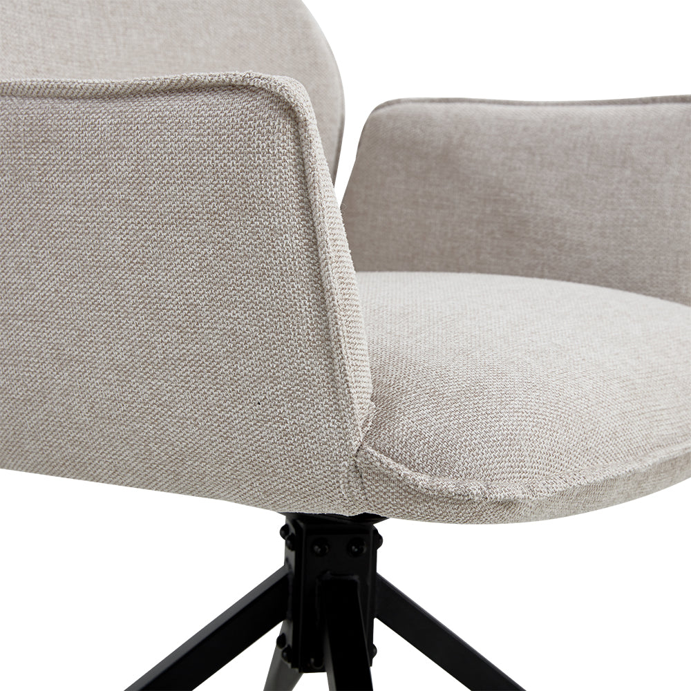 Eetkamerstoel Jill Linnen Beige