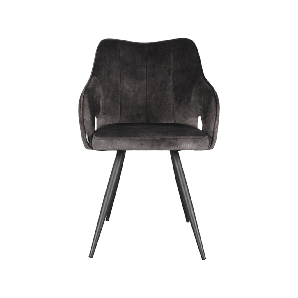 Eetkamerstoel Noud - Antraciet Velours