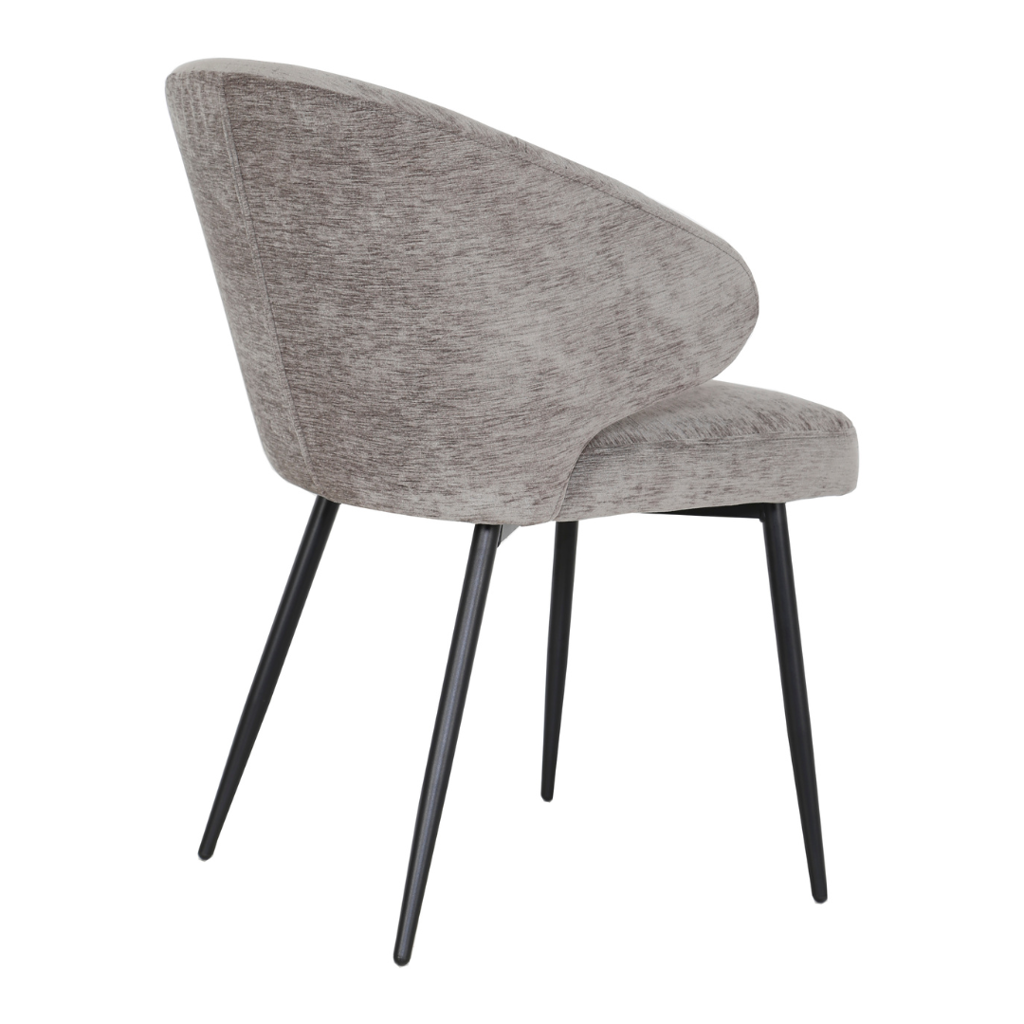 Eetkamerstoel Pete - Stof Antraciet