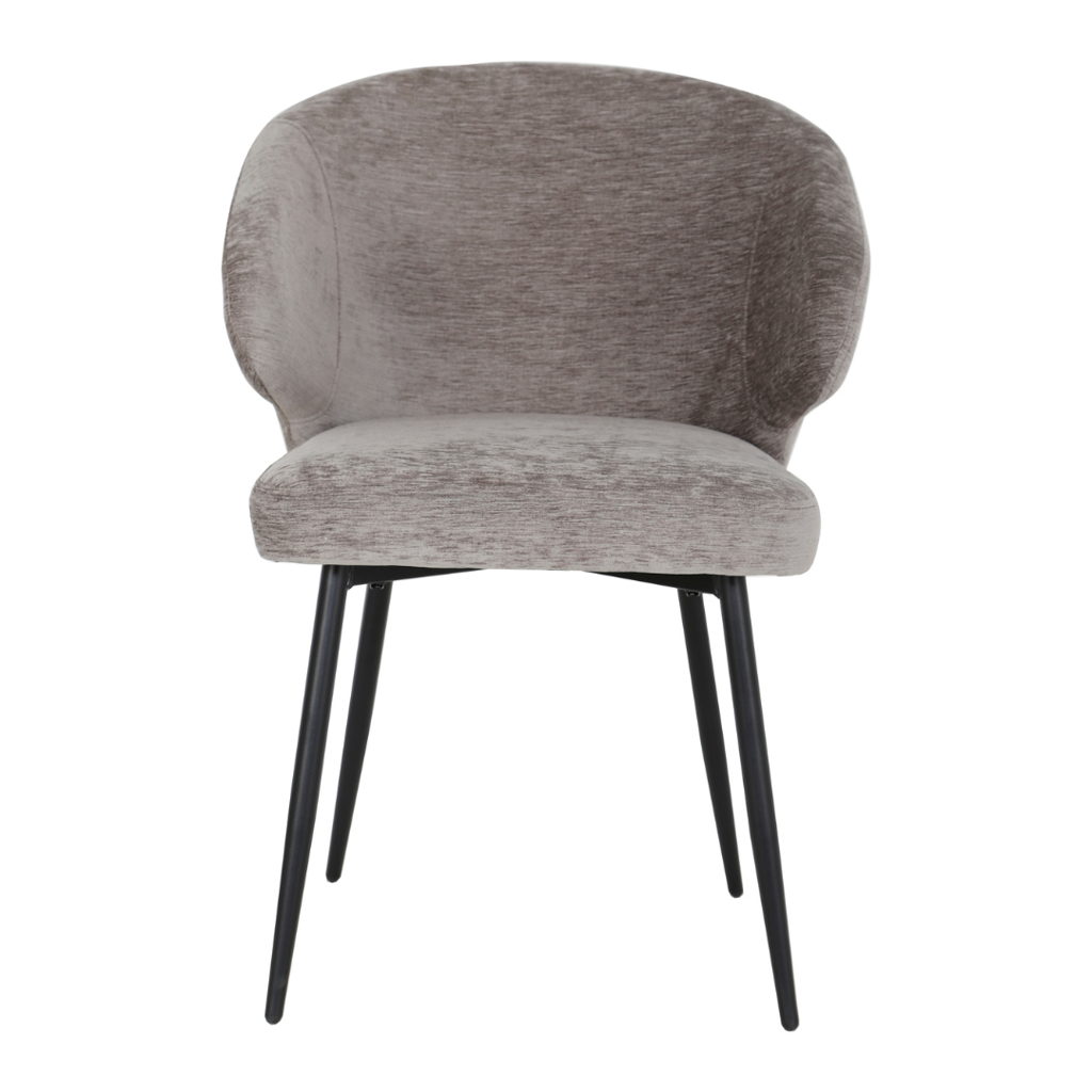 Eetkamerstoel Pete - Stof Antraciet
