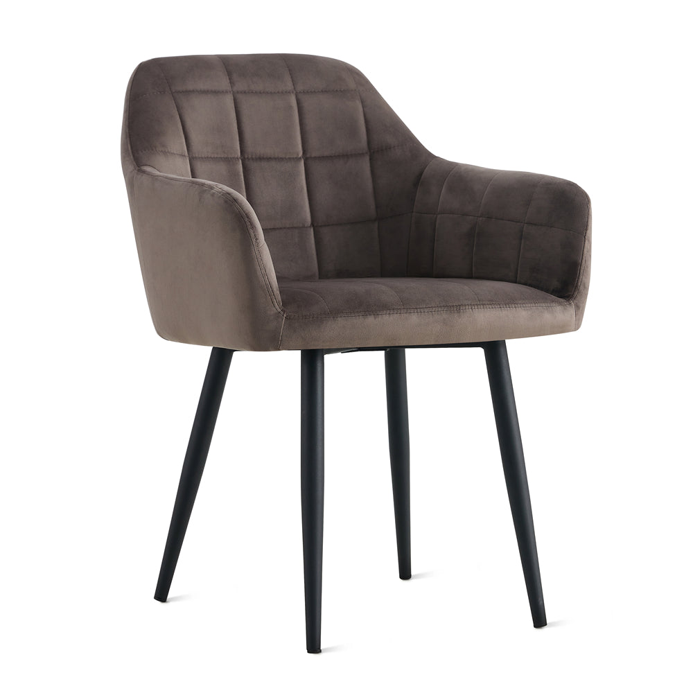 Eetkamerstoel Praia Velvet Antraciet