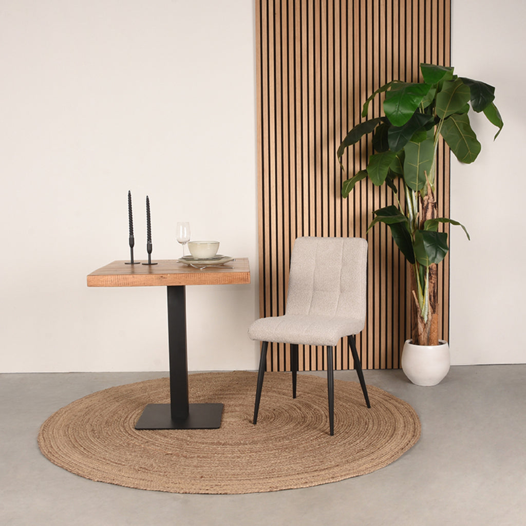 Eetkamerstoel Sam - Naturel Boucle