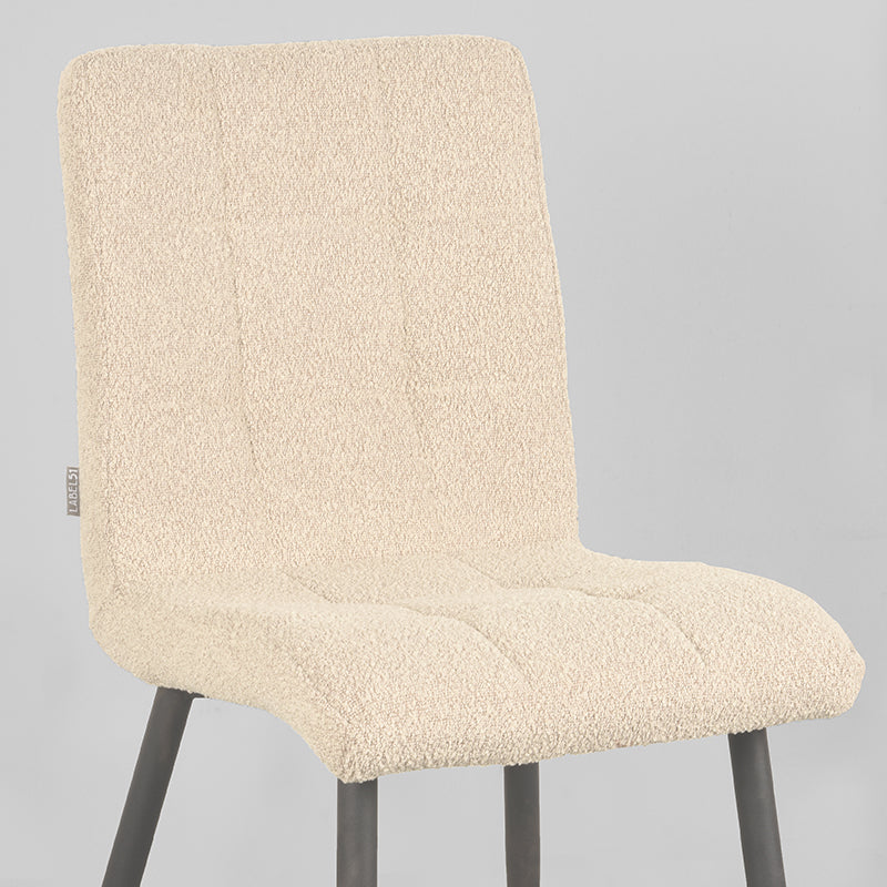 Eetkamerstoel Sam - Zand Boucle