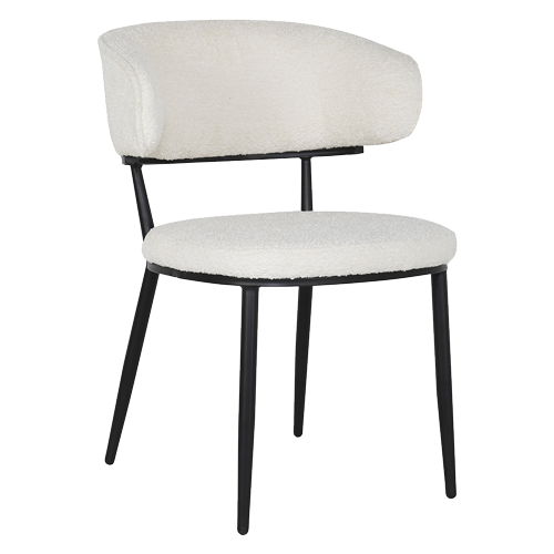 Eetkamerstoel Sander - Teddy Crème