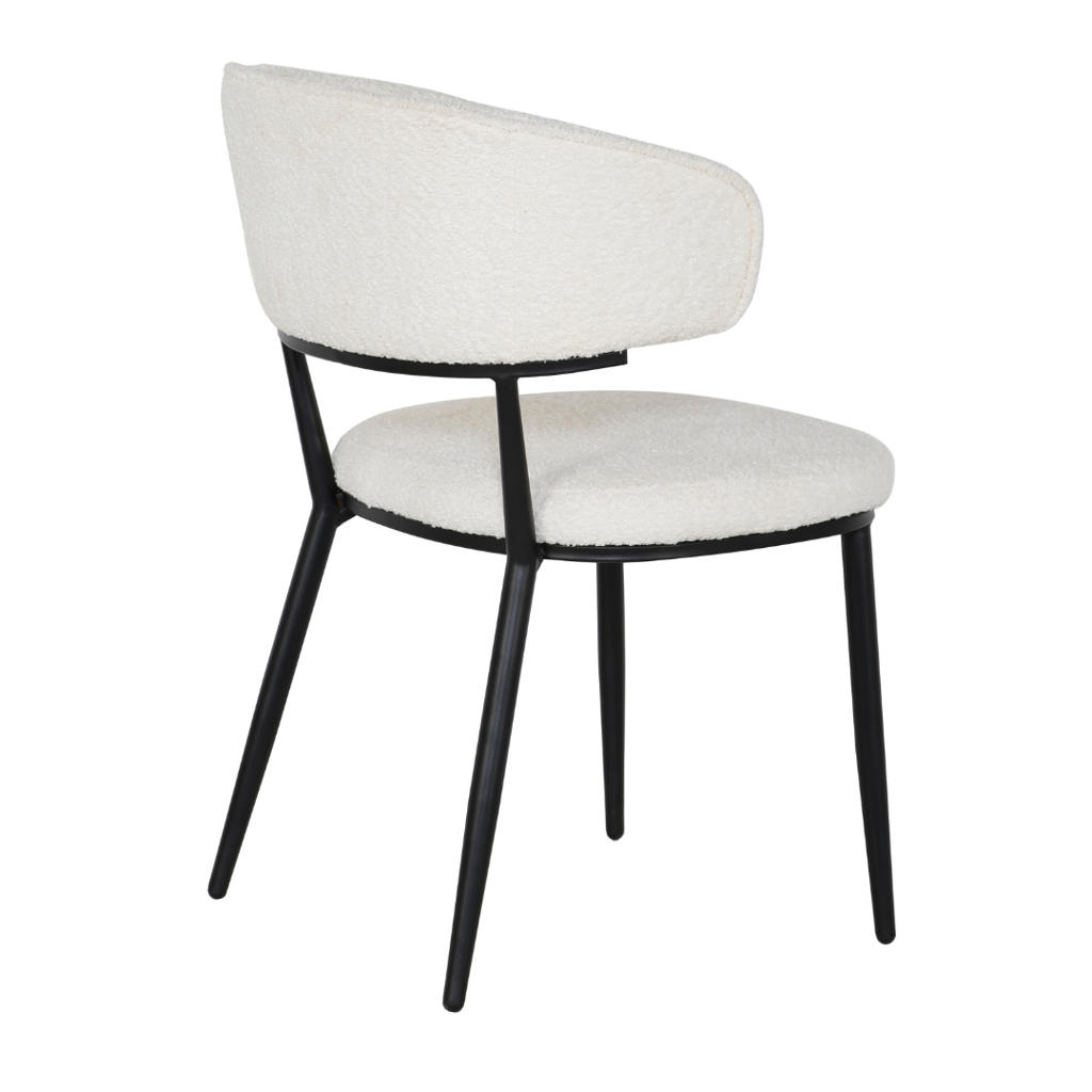 Eetkamerstoel Sander - Teddy Crème