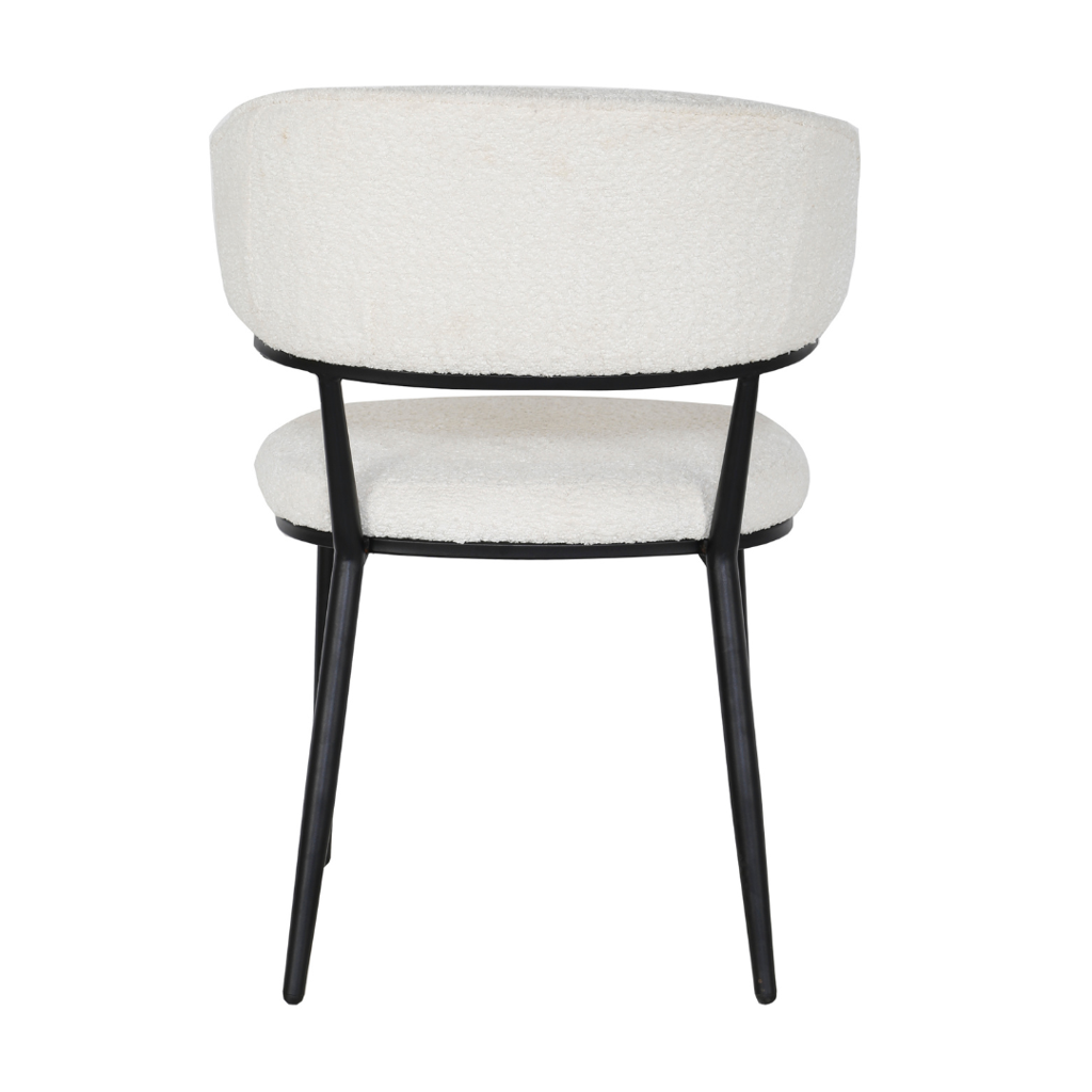 Eetkamerstoel Sander - Teddy Crème