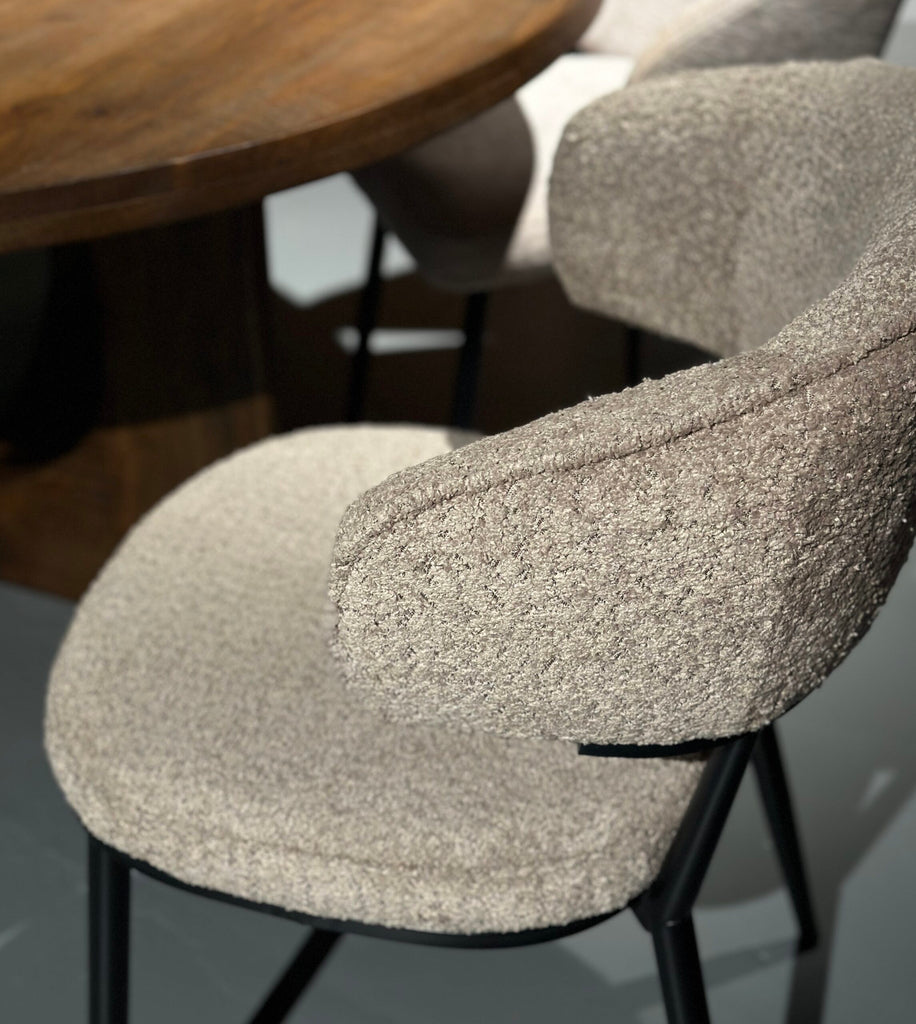 Eetkamerstoel Sander - Teddy Crème