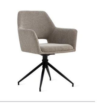 Eetkamerstoel Tess Linnen Taupe