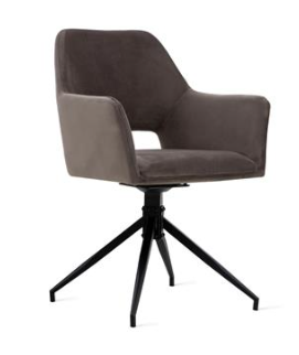 Eetkamerstoel Tess Velvet Grijs