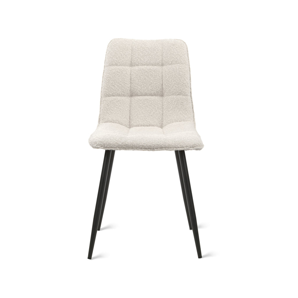 Eetkamerstoel Yerevan - Bouclé Ivoor