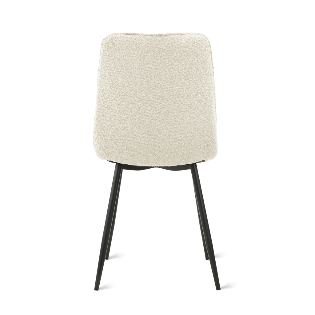 Eetkamerstoel Yerevan - Bouclé Ivoor