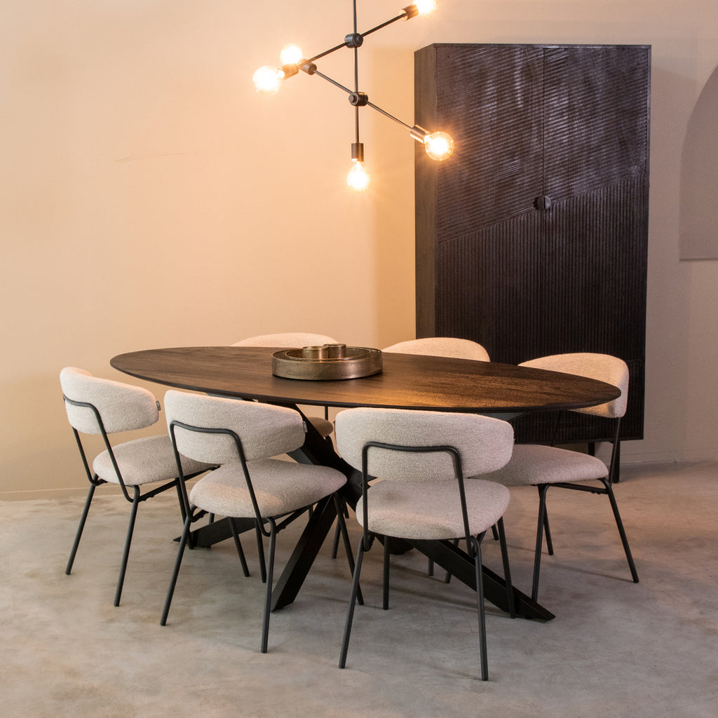 Eetkamerstoel Zack - Naturel Boucle