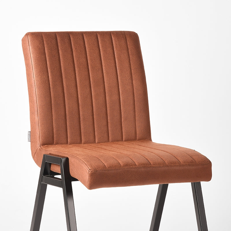 LABEL51 Eetkamerstoel Matz in Cognac - Microfiber