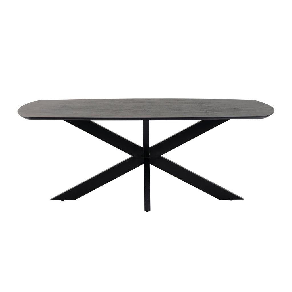 Eettafel deens ovaal 180, Acacia Black
