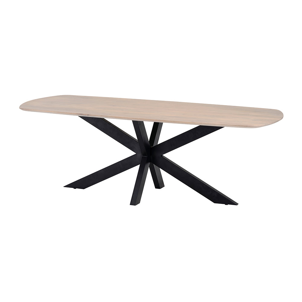 Eettafel deens ovaal 180, Mango Ashblond