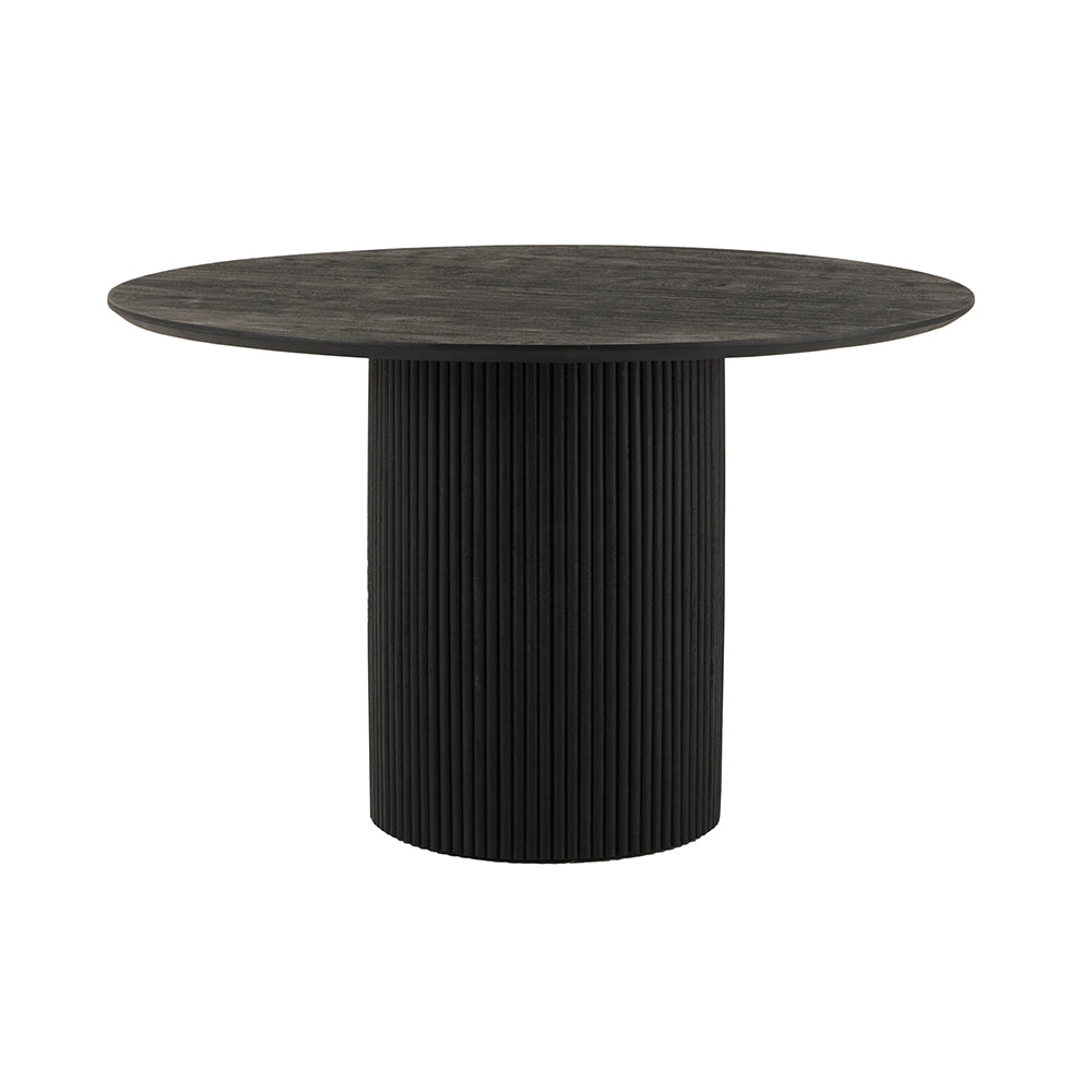 Eettafel Ø120, Acacia Black